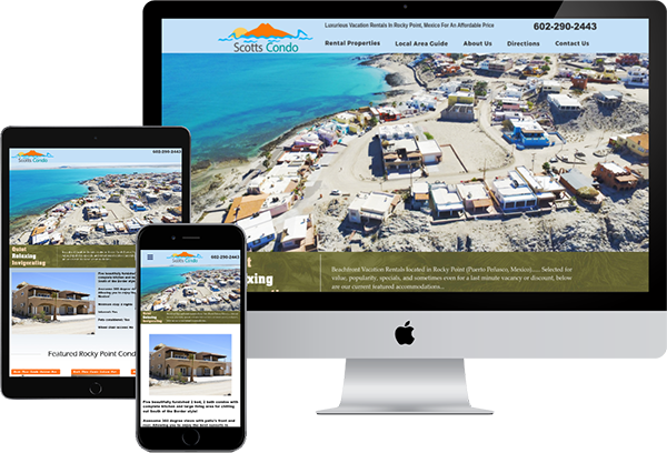 Scotts Condo Rocky Point Vacation Rentals Website Design